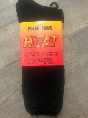 Heat Men's Crew Socks - Black